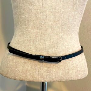 Black Belt with Gunmetal Buckle